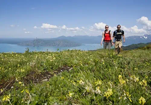 Hiking above Skilak Lake