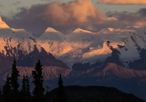 Alaska Range in Denali National park