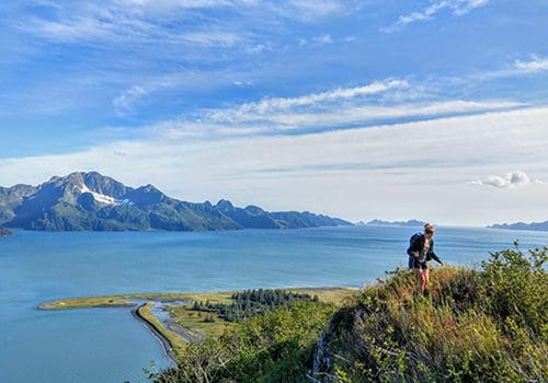 Hiking near Kenai Fjords Glacier Lodge