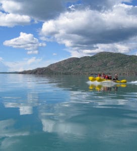 Boating on Skilak Lake