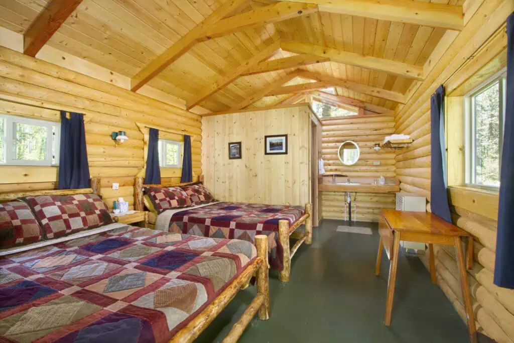 Cabin Interior at Kenai Backcountry Lodge