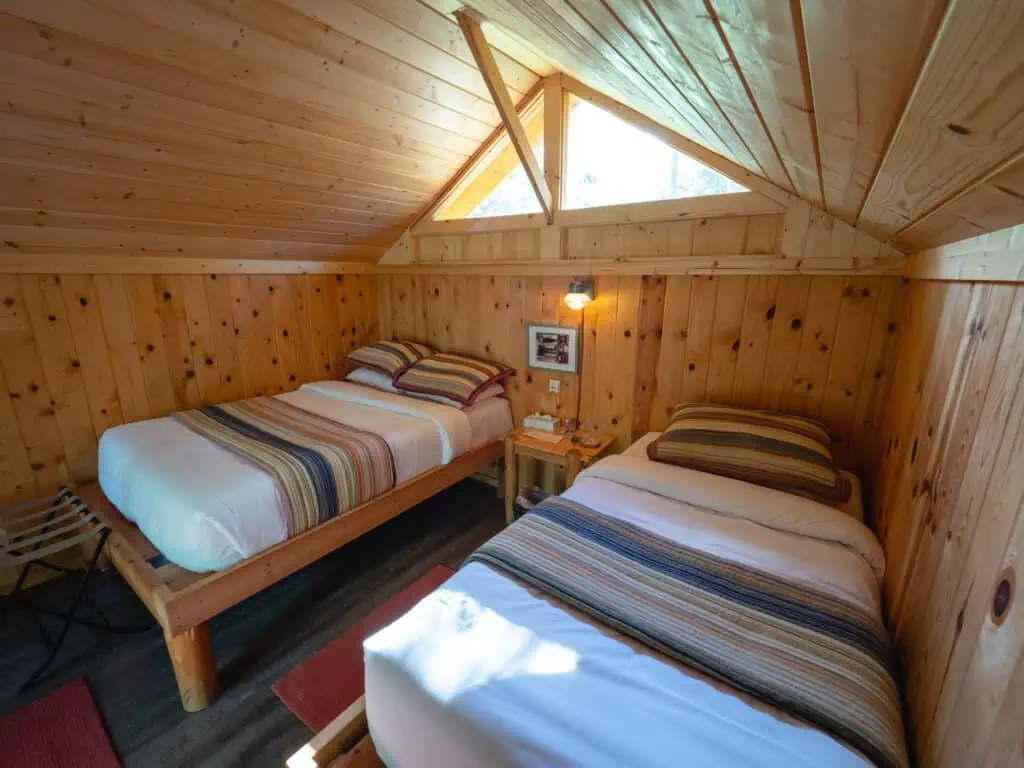 Cabin Interior at Kenai Backcountry Lodge