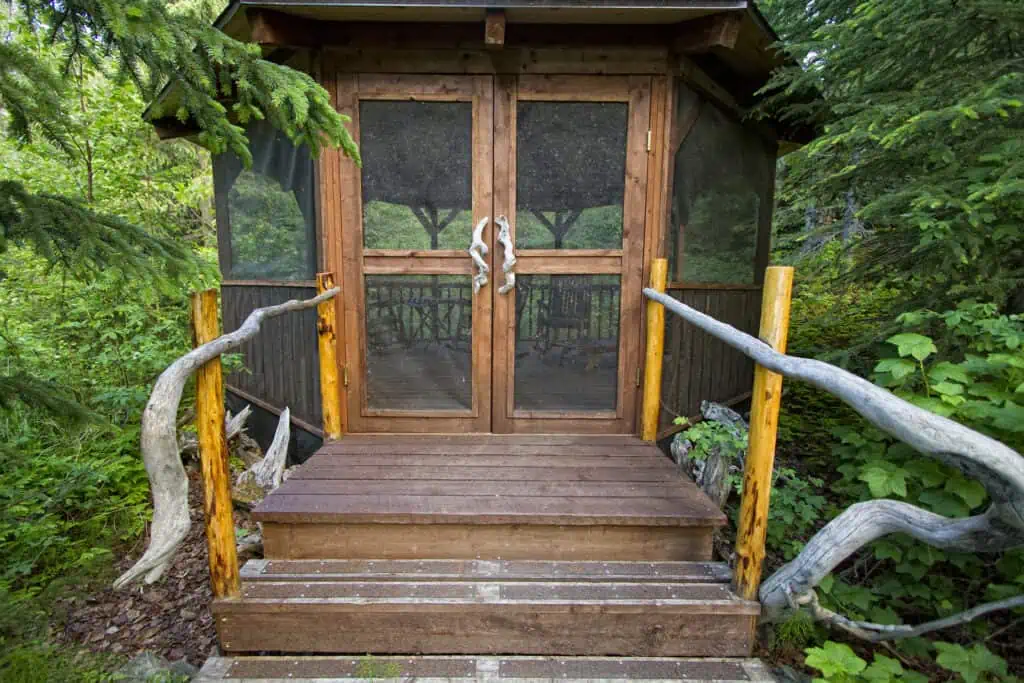 Covered Gazebo at Kenai Backcountry Lodge