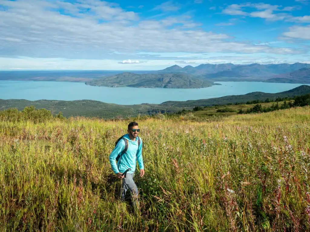Hiking in Alaska to Views of Skilak Lake