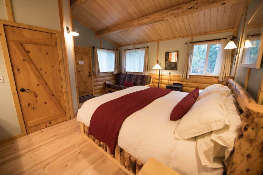 Cabin Interior at Tonglen Lake Lodge