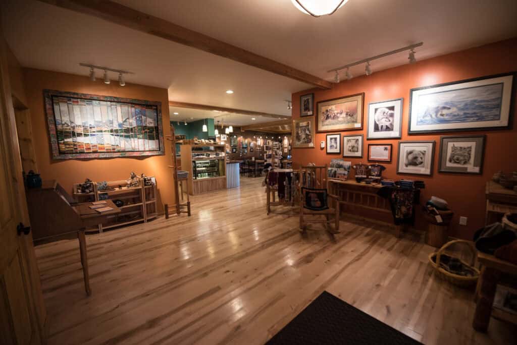 Inside Tonglen Lake Lodge