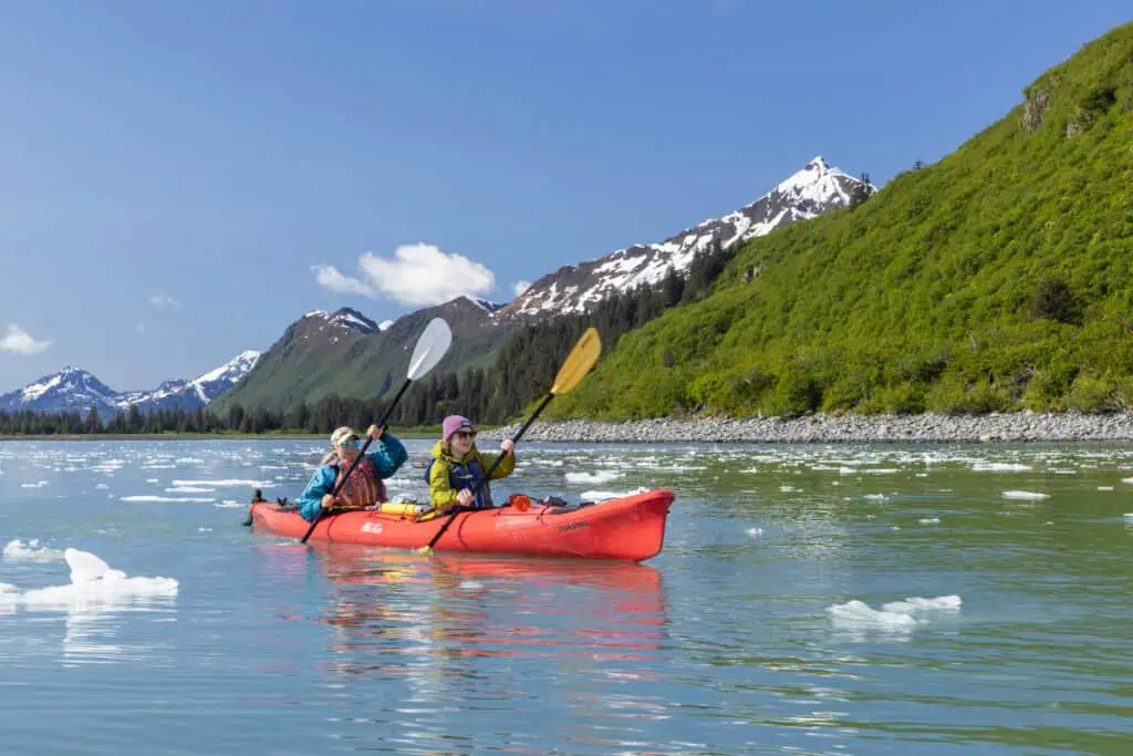 A day of sea kayaking adventures on the Ultimate Alaska Adventure